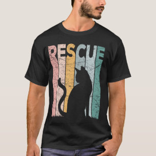 Katzenrettung Vintage Katzenretter Retro Katzenret T-Shirt
