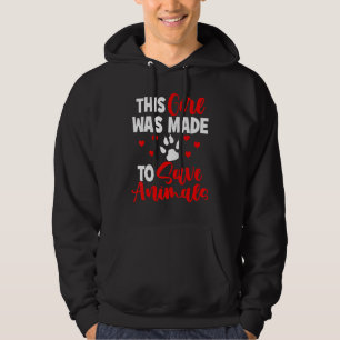 Katzenrettungsmittel Dieses Mädchen wurde gemacht, Hoodie