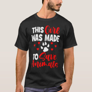 Katzenrettungsmittel Dieses Mädchen wurde gemacht, T-Shirt