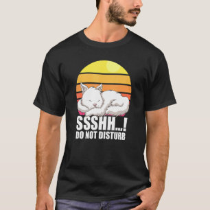 Katzenretusche, die die Vintage Retro-Katze nicht T-Shirt