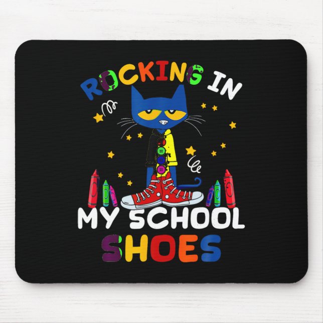 Katzenrocking I N My-school-back To-school-cat Mousepad (Vorne)