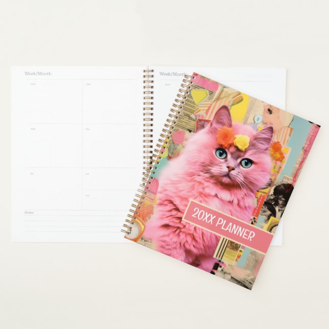 Katzenrosa-Schnürkollage Planer (Anzeige)
