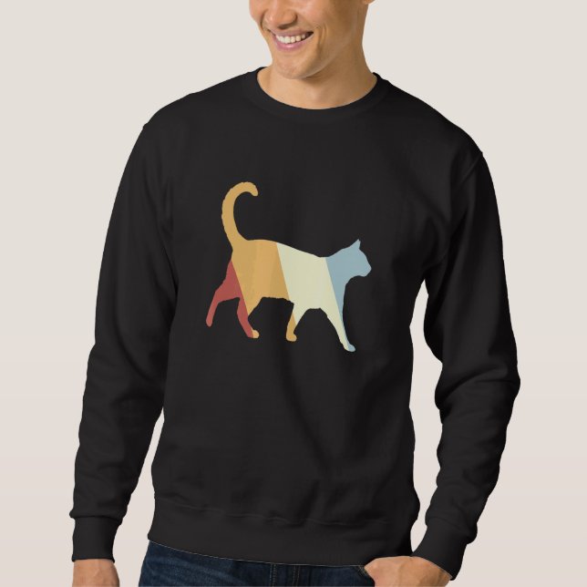 Katzenrücklauf Vintag 7 Sweatshirt (Vorderseite)