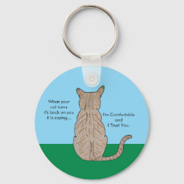 Katzenrückseite Schlüsselanhänger