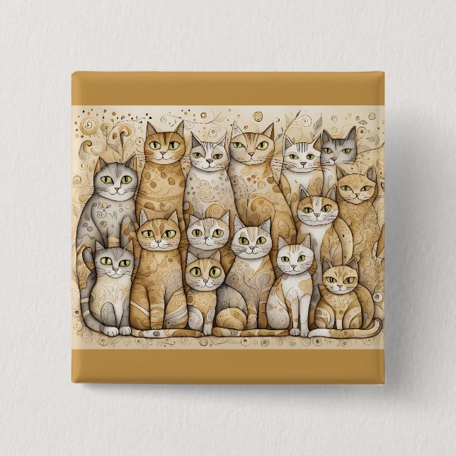 Katzenruhe Button (Vorderseite)