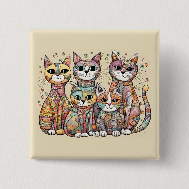 Katzenruhe Button (Vorderseite)