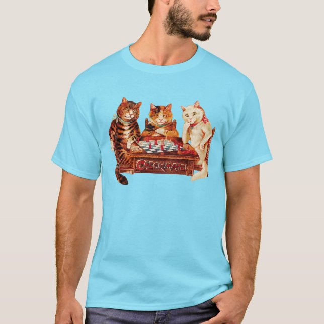 Katzenschachmatt T-Shirt (Vorderseite)