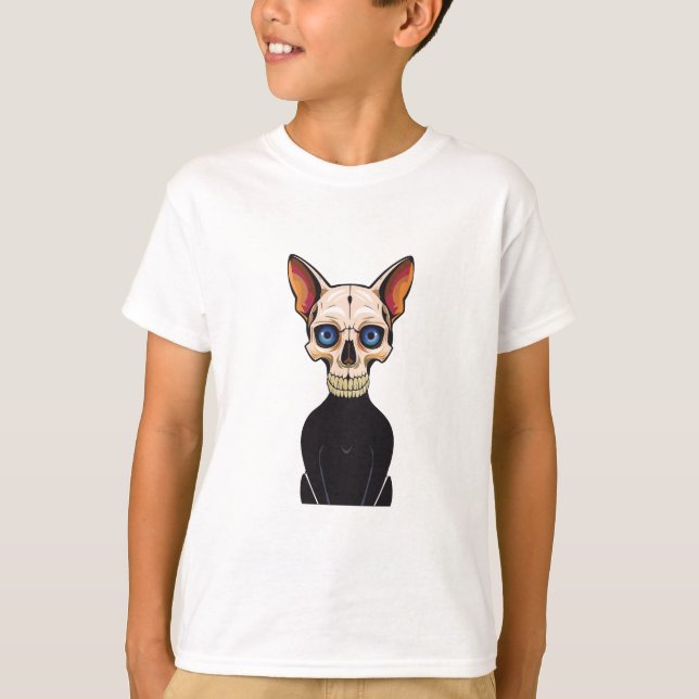 Katzenschädel T-Shirt (Vorderseite)
