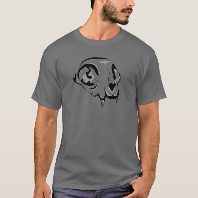 Katzenschädel T-Shirt (Vorderseite)