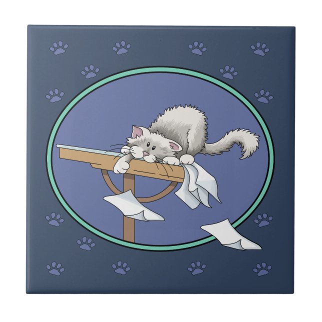 Katzenschelf Fliese (Vorderseite)