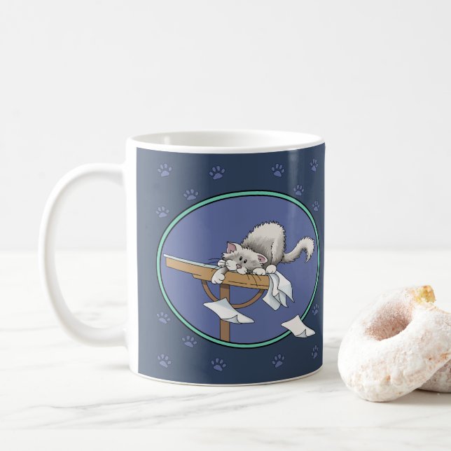 Katzenschelf Kaffeetasse (Mit Donut)