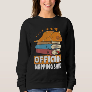 Katzenschlafnapping Bookworard Lesebuch Lover B Sweatshirt