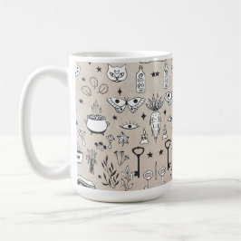 Katzenschmetterlingskraut Blume Zauberbuch Katzenk Kaffeetasse