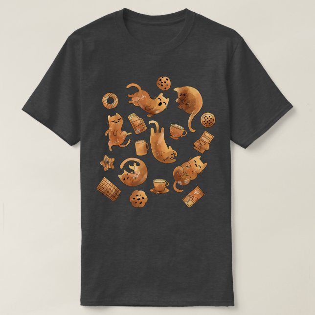 Katzenschokolade  T-Shirt (Design vorne)