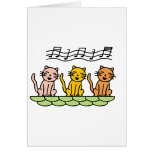 Katzenschreie und Geschenke singen