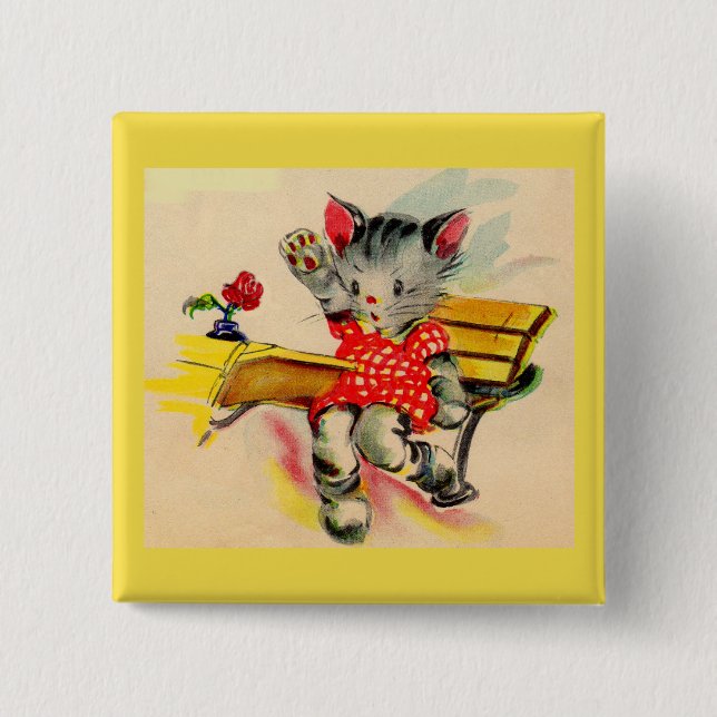 Katzenschüler Button (Vorderseite)