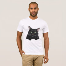 Katzenschwarzer T - Shirt