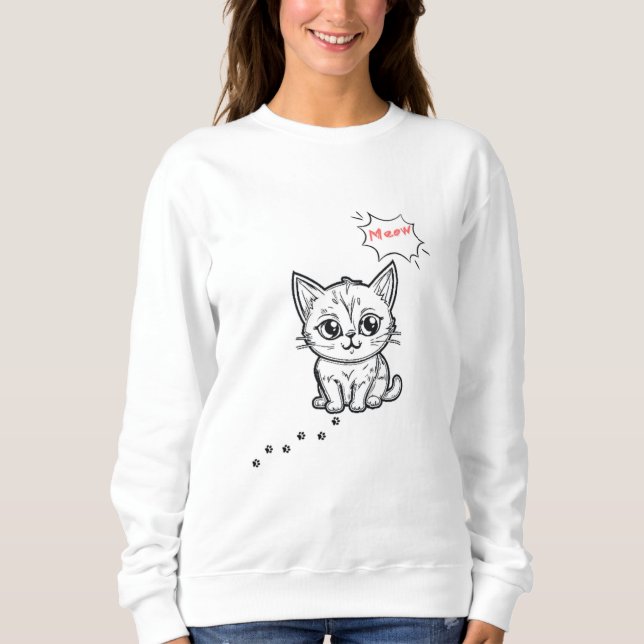 Katzenschwitzen Sweatshirt (Vorderseite)