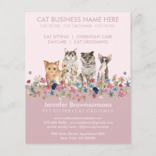 Katzensitting-Service Flyer