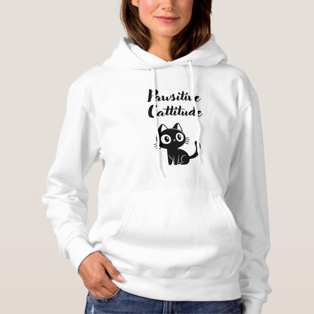 KatzenSpaß Peitschende Kattierhypostierung Hoodie (Vorderseite)