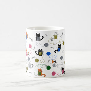 Katzenspende, Katze mit Garn, Geschenk für Katzen Verwandlungstasse