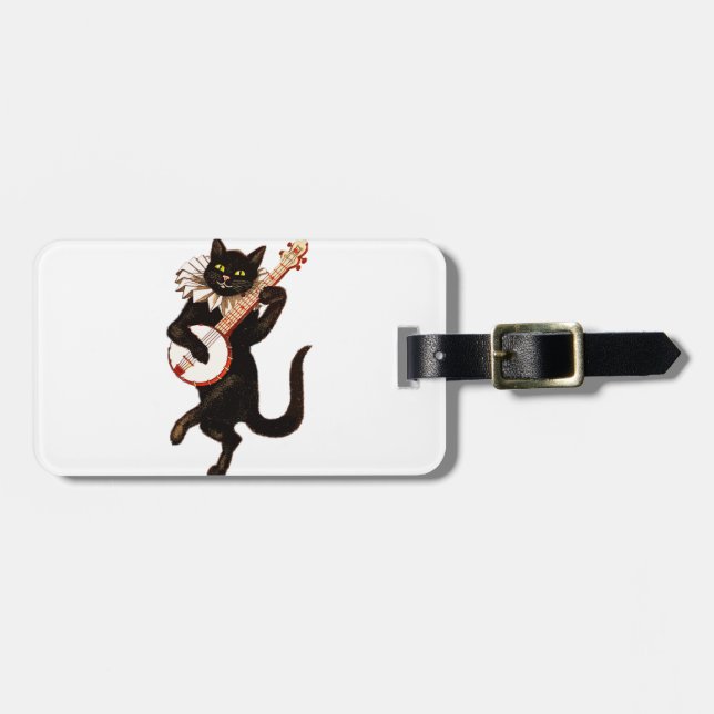 Katzenspiel Banjo Gepäckanhänger (Vorderseite horizontal)