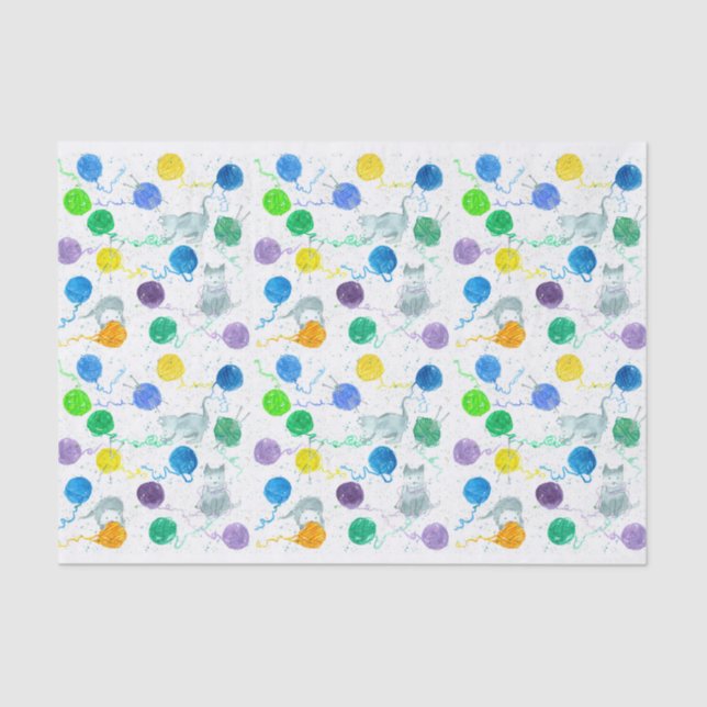 Katzenspinngarne Seidenpapier (Vorderseite)