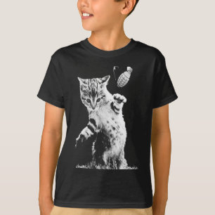 Katzensprung Grenade Funny Kitty Cat Grenade Szene T-Shirt