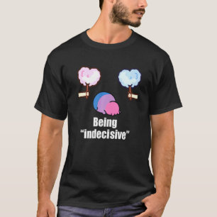 Katzenstack Bisexueller Stolz Niedlicher Bi-Flagge T-Shirt