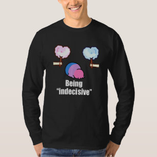 Katzenstack Bisexueller Stolz Niedlicher Bi-Flagge T-Shirt