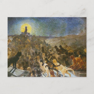 Katzenstadt Postkarte! Théophile Steinlen Vintage Postkarte
