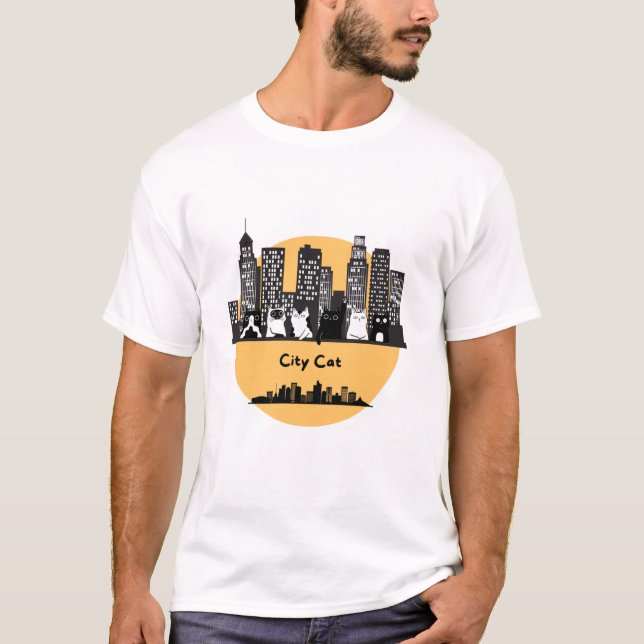 Katzenstadt T-Shirt (Vorderseite)