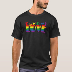Katzenstapel Regenbogen Schwul Stolz  Lgbt Tier Ha T-Shirt