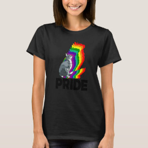 Katzenstolz Katzen Regenbogenfarbe Katze Kätzchen T-Shirt