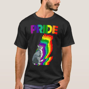 Katzenstolz Katzen Regenbogenfarbe Katze Kätzchen T-Shirt