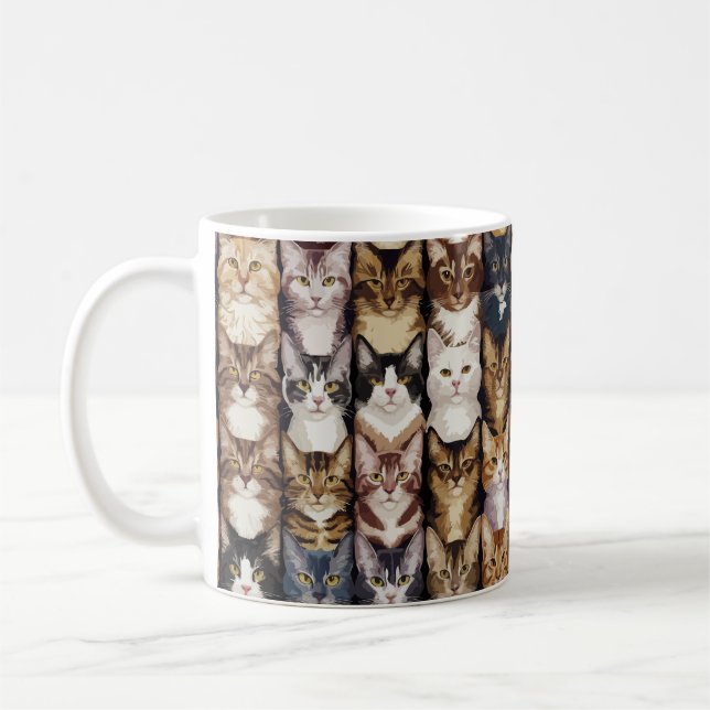 Katzenstruktur Kaffeetasse (Links)