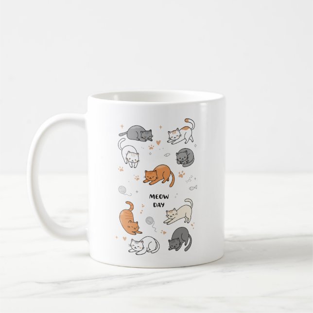 Katzentag Kaffeetasse (Links)