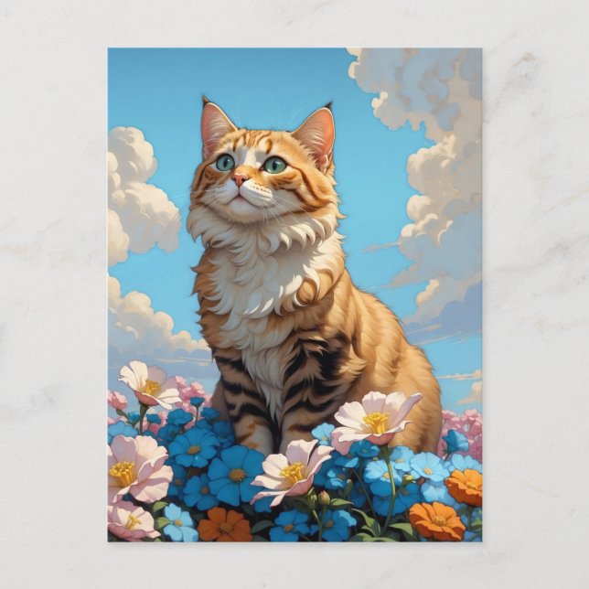 Katzentag Postkarte (Vorderseite)