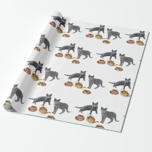 Katzenteeparty-Geschenkpapier Geschenkpapier