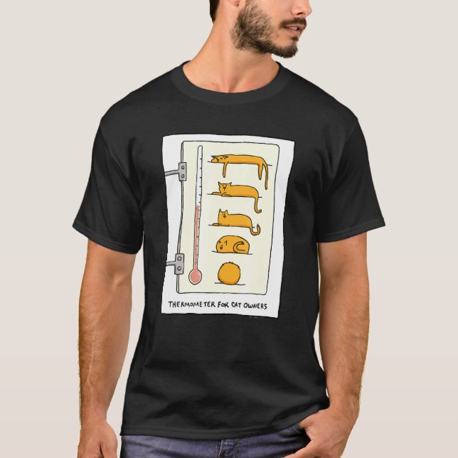 Katzenthermometer für und T T-Shirt (Vorderseite)