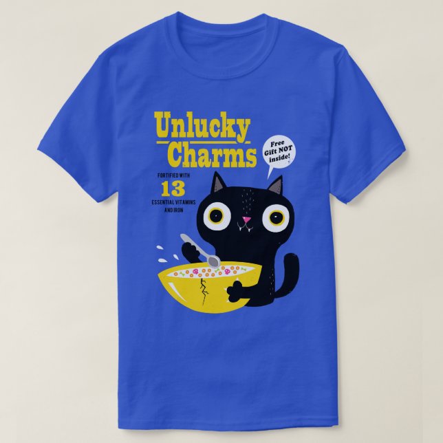 Katzenunglück-Charme T-Shirt (Design vorne)