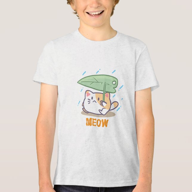 Katzenunterhaltung in phantastischem Design Tri-Blend Shirt (Vorderseite)