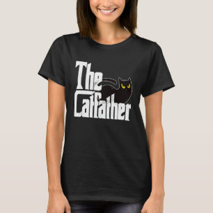 Katzenvater Der Katzenvater Verrückte schwarze Kat T-Shirt