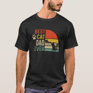 Katzenvater, Lustiges Katzen-Vater-Design Langarms T-Shirt