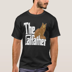 Katzenvater The Catfather Maine Coon Katzenvater K T-Shirt