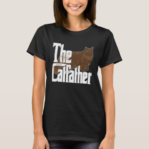 Katzenvater The Catfather Maine Coon Katzenvater K T-Shirt