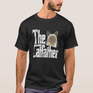 Katzenvater The Catfather Süße siamesische Katzen T-Shirt