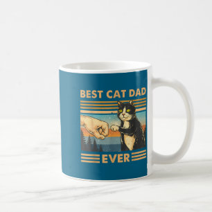 Katzenvater Vintage-Katze Fauststoß lustiger Katze Kaffeetasse