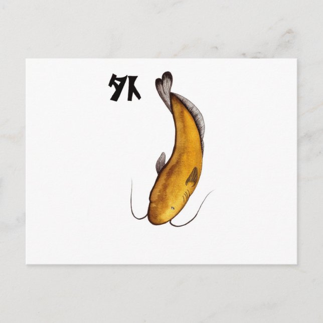 Katzenvogel Postkarte (Vorderseite)