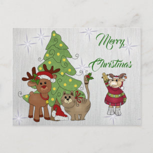 Katzenweihnachten Postkarte